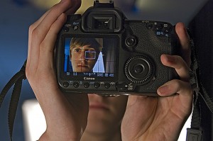 Taking self portait.